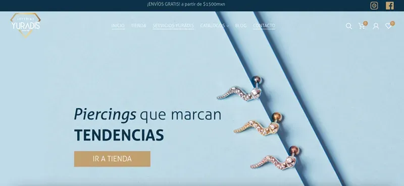 Diseños de tiendas en linea joyería