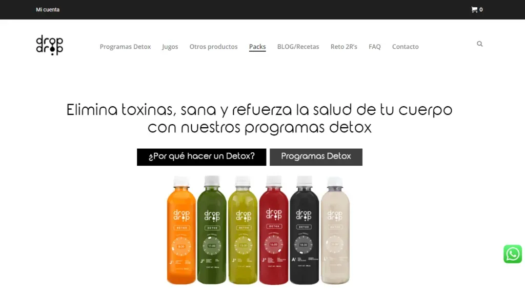 Web y tienda de DropDrop